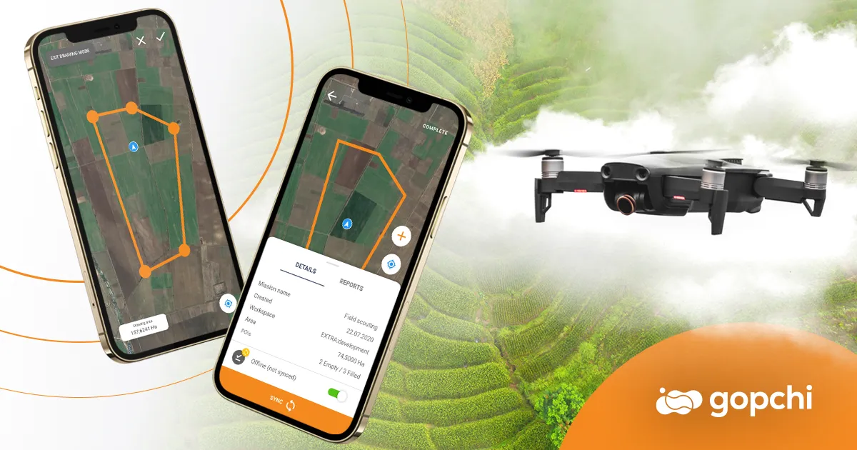 Drone mission management app